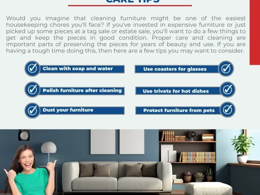 Keeping furniture clean not only makes the piece more attractive