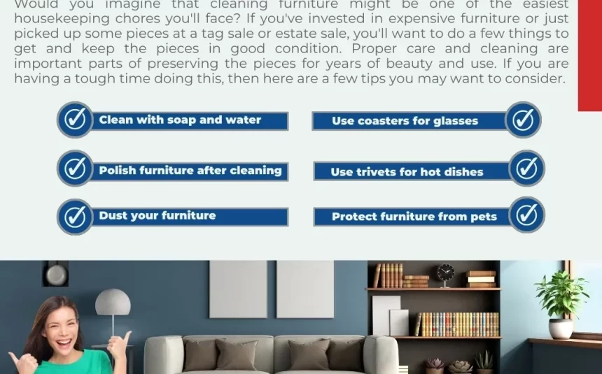 Keeping furniture clean not only makes the piece more attractive